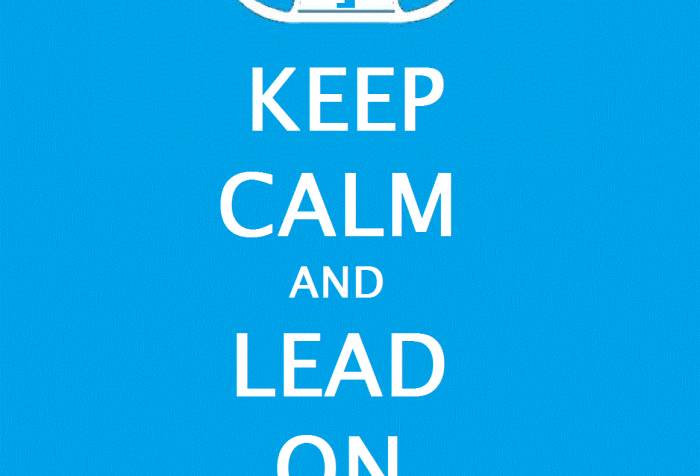 Image of a stetson cowboy hat above the following text: Keep Calm and Lead On